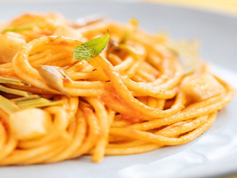 Spaghetti Integrale mit Pesto Rosso und Gemüse | Barilla