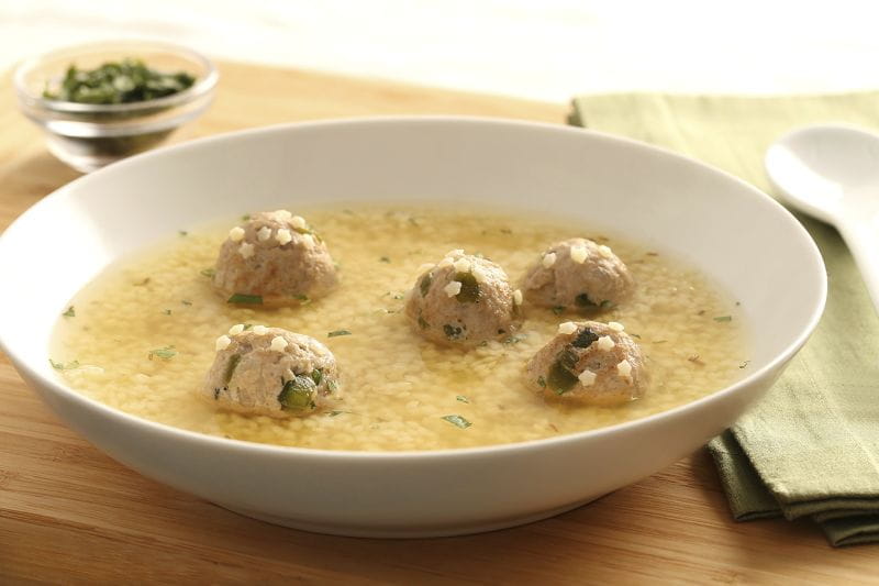 Barilla® Pastina Soup with Turkey Poblano Meatballs & Toasted Cumin ...