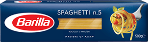 Klassische Sorten Spaghetti Verpackung Barilla