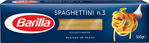 Klassische Sorten Spaghettini Verpackung Barilla