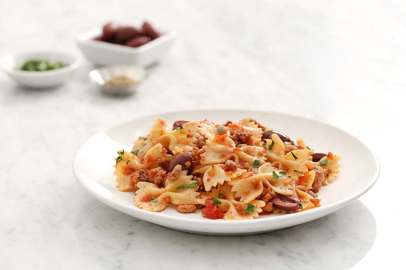 Farfalle with Spicy Chicken Ragout