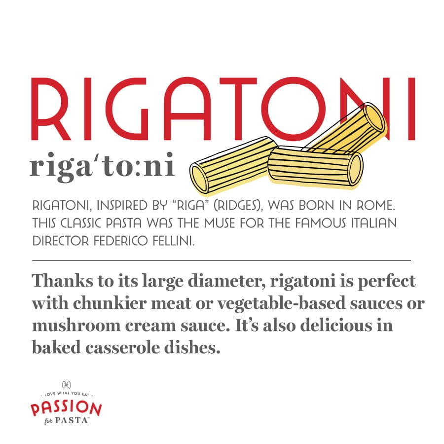 Rigatoni Pasta History