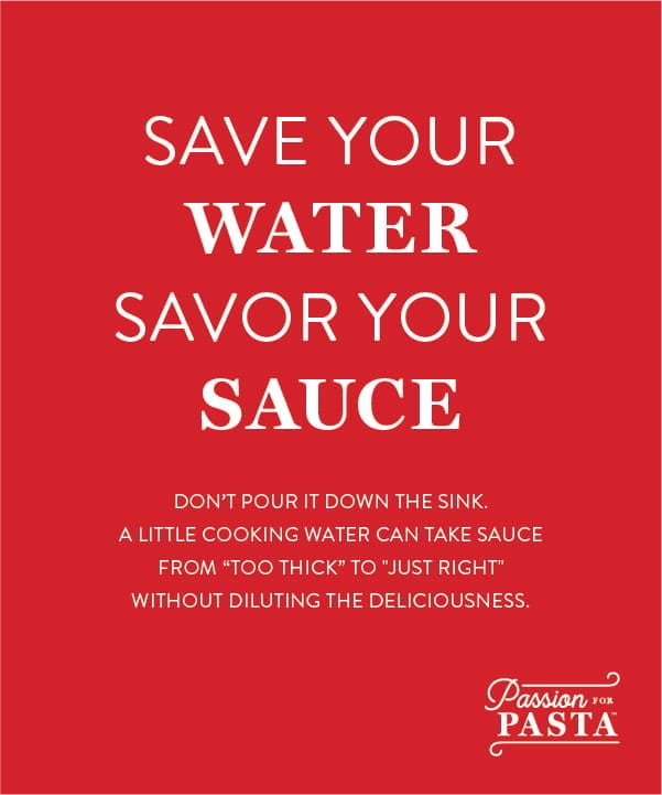 Save Your Water, Savor Your Sauce