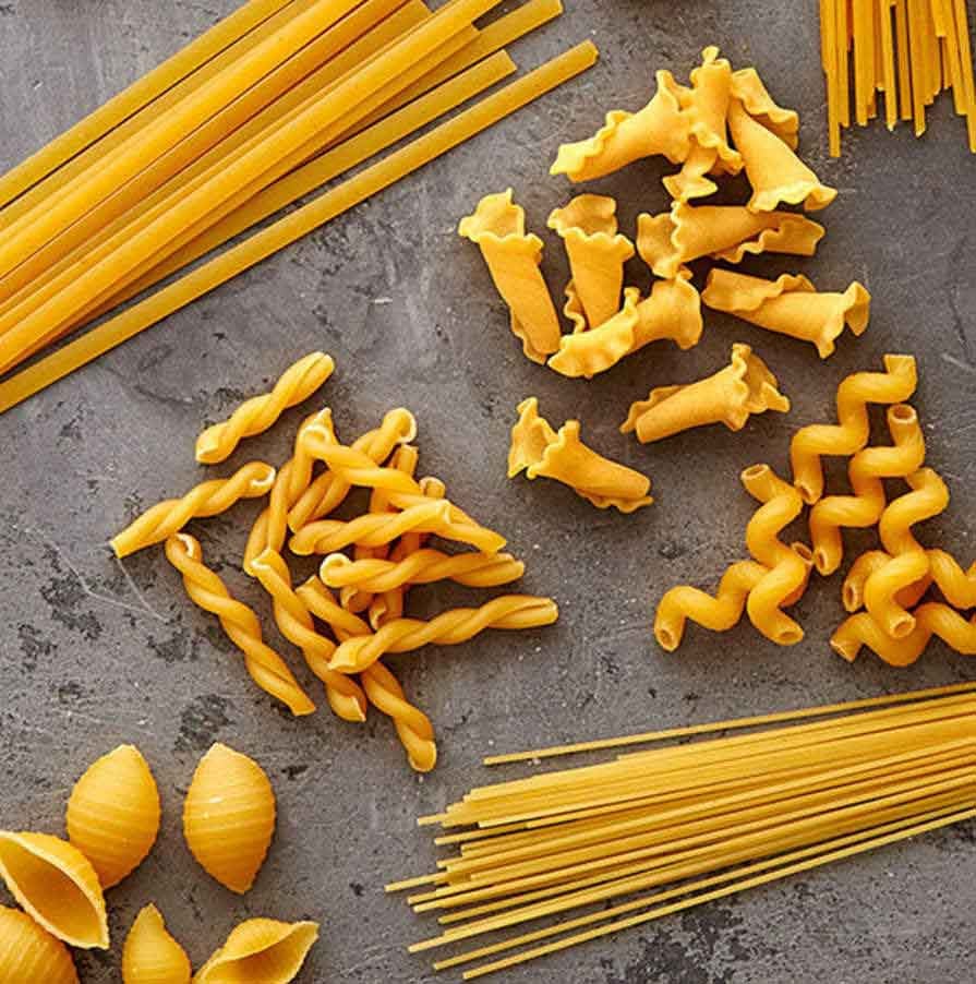 pasta shapes for promo card