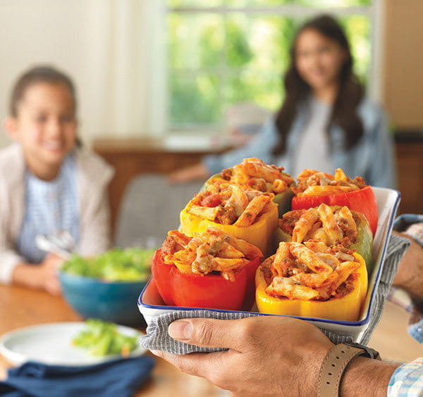 Better Together: Barilla Pasta & Sauce Stuffed Peppers Recipe
