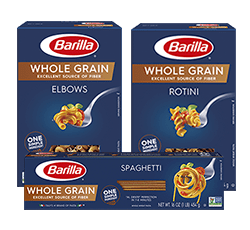 Barilla Whole Grain pasta packages