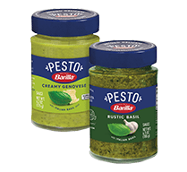 Barilla Pesto Creamy Genovese and Rustic Basil