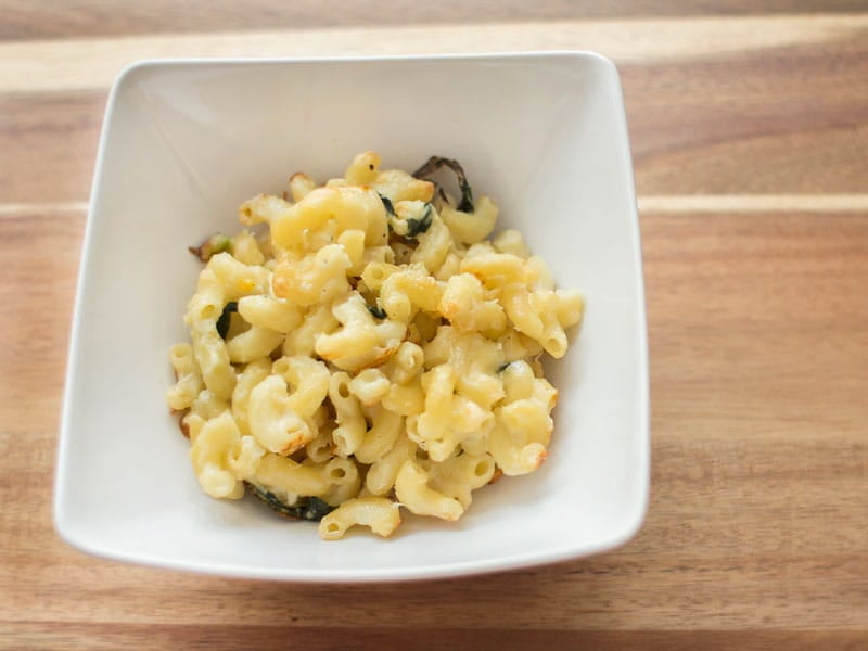 Barilla Baked elbows with cheese and spinach
