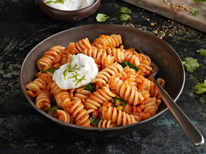 barilla rotini curried red lentil ginger pasta