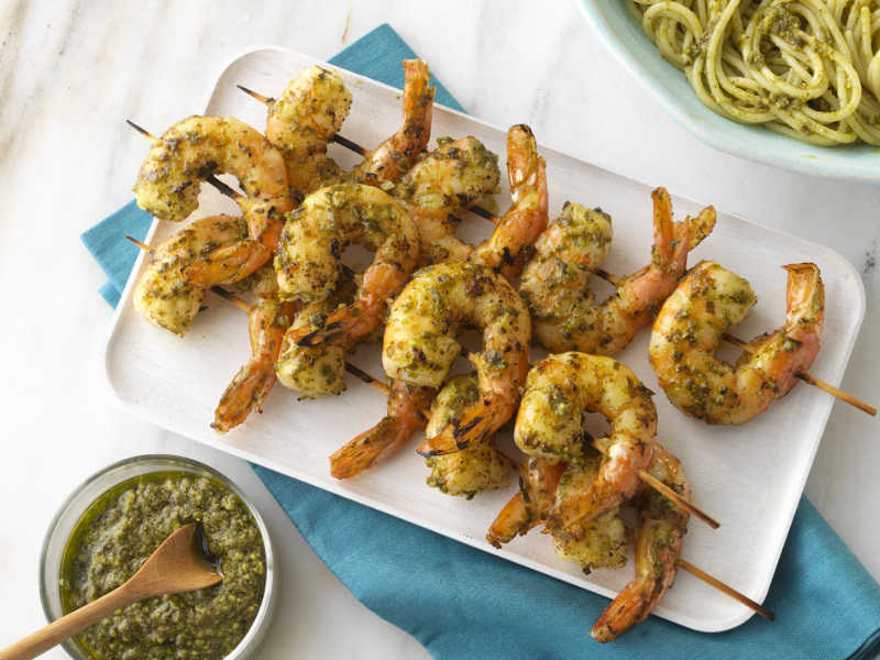 Barilla Basil Pesto Grilled Shrimp recipe
