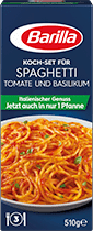 KochSet fur Spaghetti mit Tomate und Basilikum