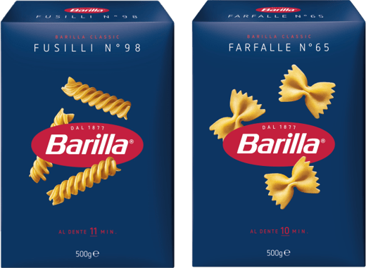 Barilla pasta klassikere