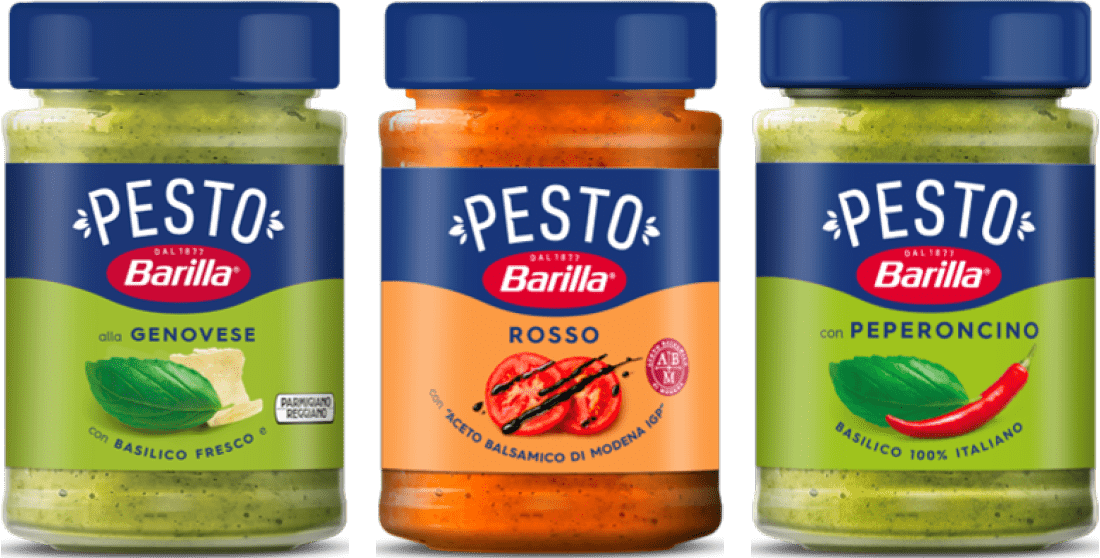Pesto Barilla sortiment