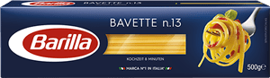 Klasične testenine, špageti Bavette n.13 Barilla v embalaži. Najboljša izbira.