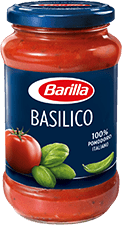 sås- gjord på tomat och basilika- Barilla