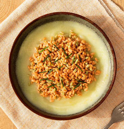 Risoni mit Lauch-Kartoffel-Creme