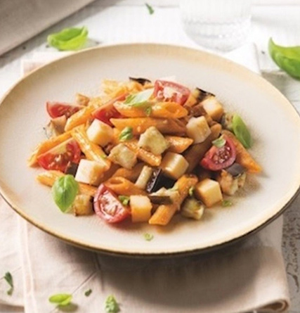 Risoni mit Hänchen und Currysauce 