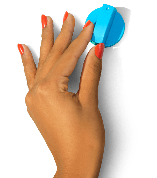 hand with device