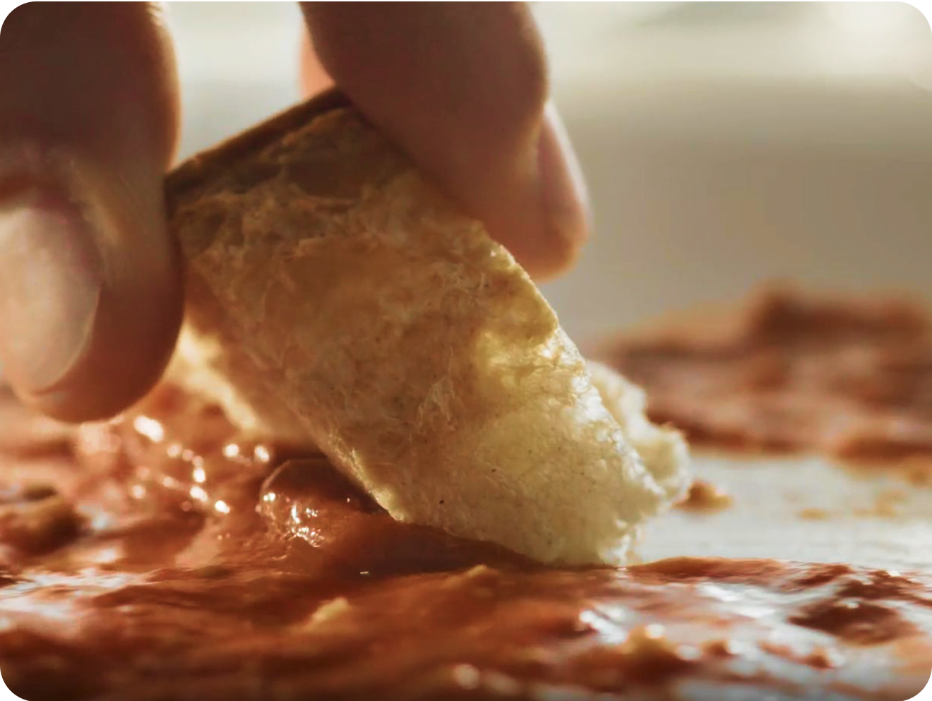 Soaking up Pasta Sauce by using Scarpetta