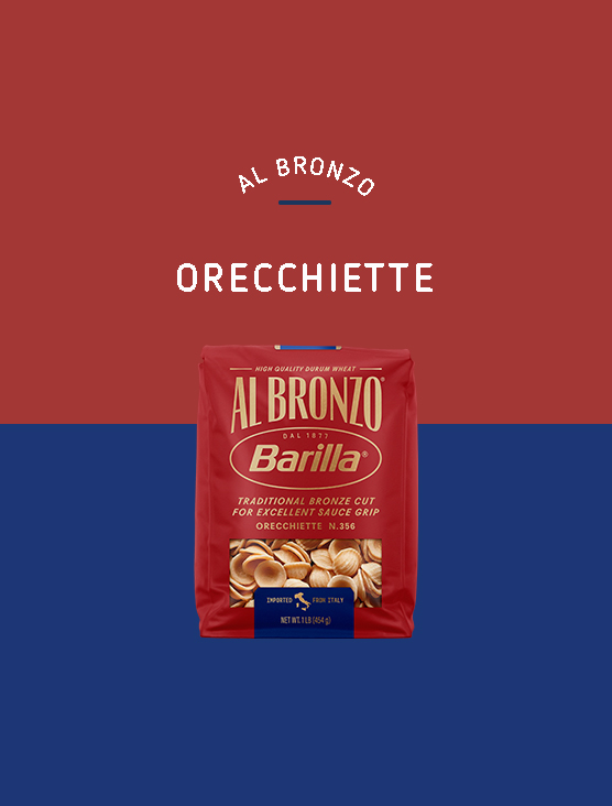 Package of Barilla Al Bronzo Orecchiette pasta