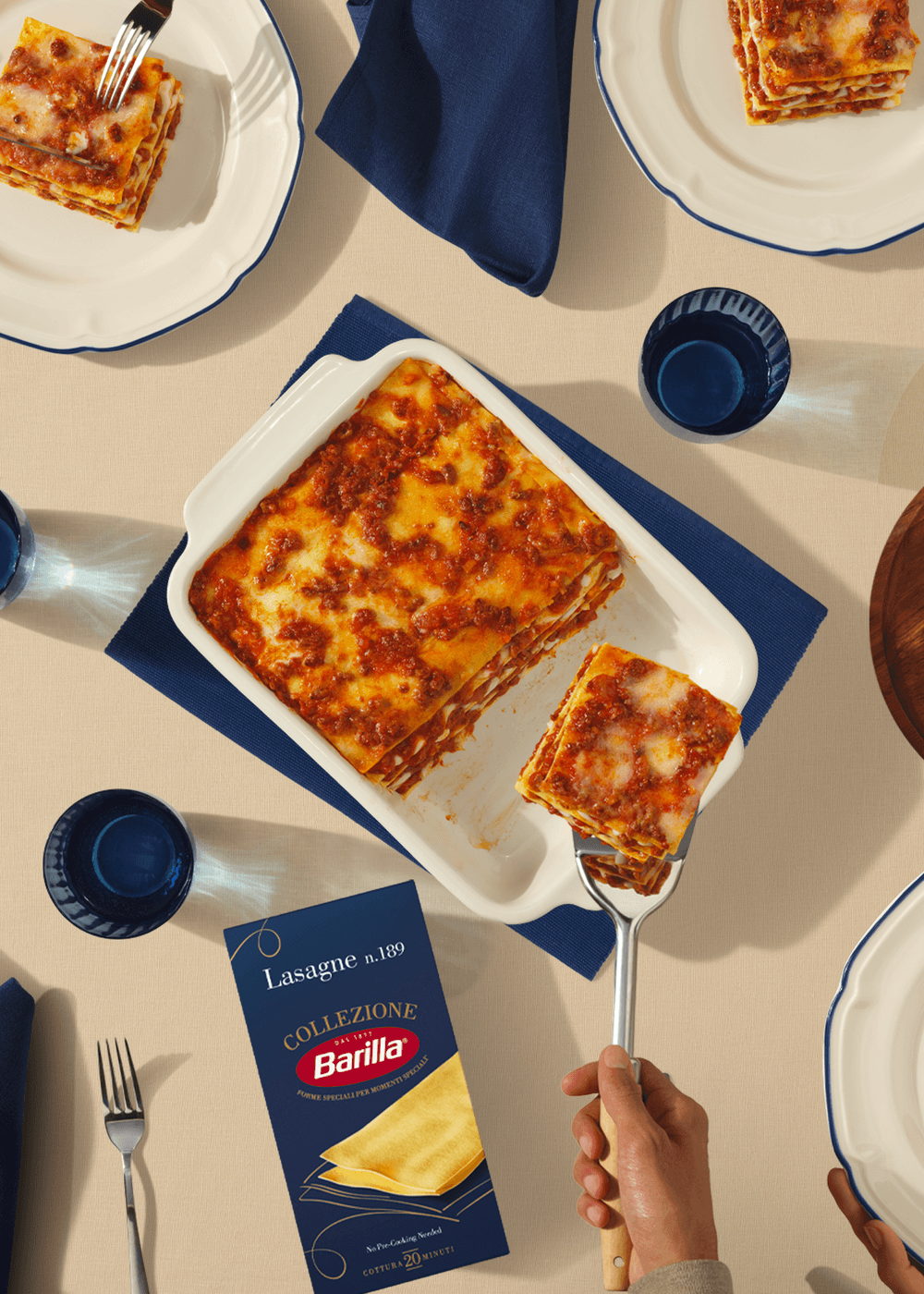 Barilla Collezione Lasagne, eine der besonderen pastaformen