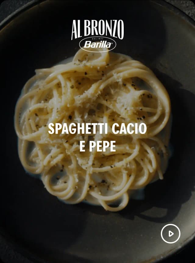 Barilla - Al Bronzo - SPAGHETTI CACIO PEPE