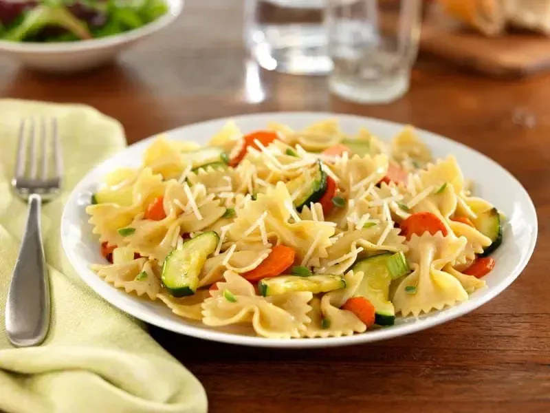 Barilla® Protein+® Farfalle Pasta with Zucchini, Carrots, Fennel, Marjoram and Parmigiano-Reggiano Cheese Recipe | US_PROD-0d3b44da-420f-40e0-b776-326b94173eee