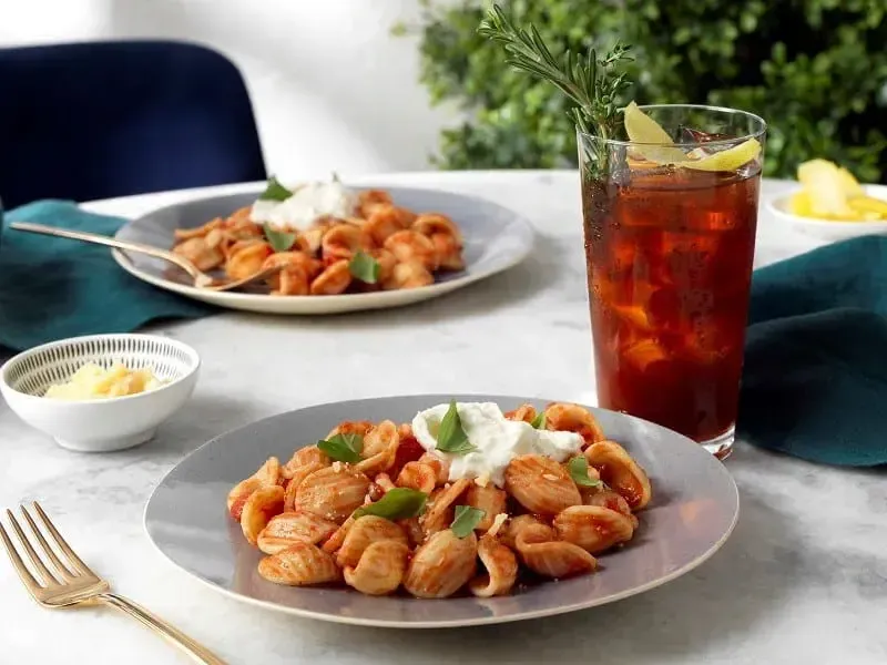 Barilla® Al Bronzo® Orecchiette Pasta with Tomato, Basil and Burrata Sauce Recipe | US_PROD-a4643191-715c-4c30-b62e-e898cd7d2daa