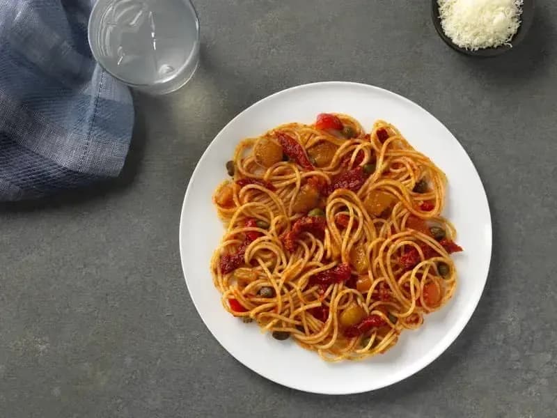 Barilla® Thin Spaghetti with Sun-Dried Tomatoes Recipe | US_PROD-d4b05575-83d1-4021-bcfd-019a05b43a6d