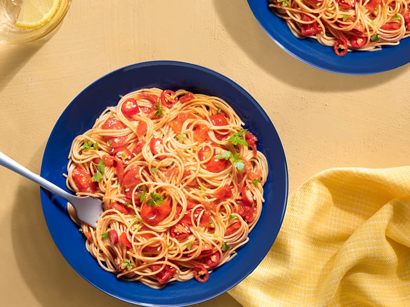 Protein+® Angel Hair Arrabbiata Tomato Sauce Pasta Plate
