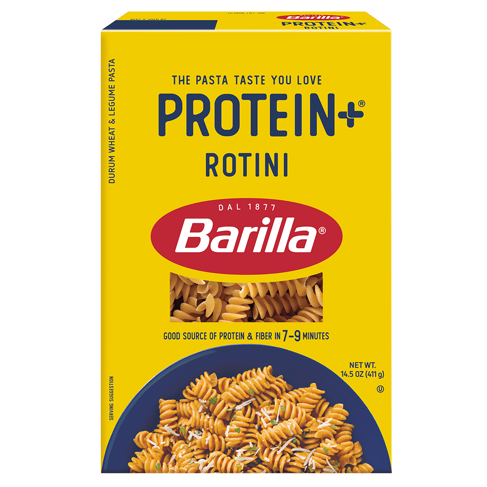 Barilla® Protein+® Rotini 2025 Product Packaging | US_PROD-2HQPmxPpuAeHLz1eFolFXb