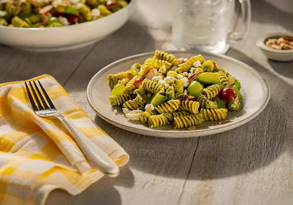 Barilla Rotini Pasta Cheesy Summer Pesto Pasta Salad