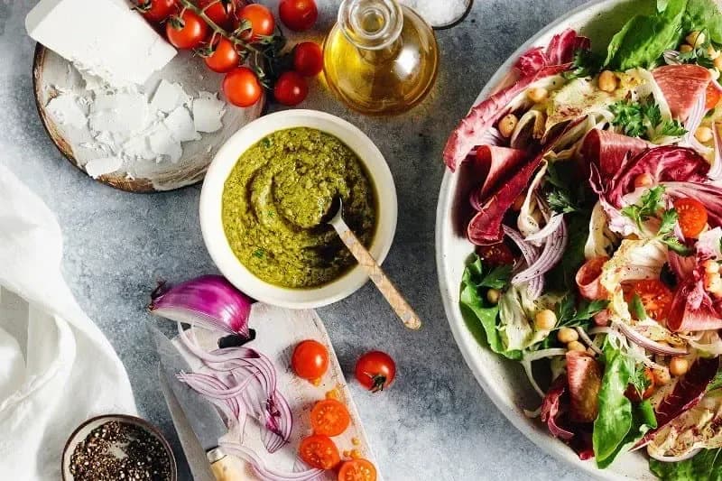 Italian Salad with Barilla® Creamy Genovese Pesto Recipe | US_PROD-3f231642-0777-4c36-959d-7dee342b163a