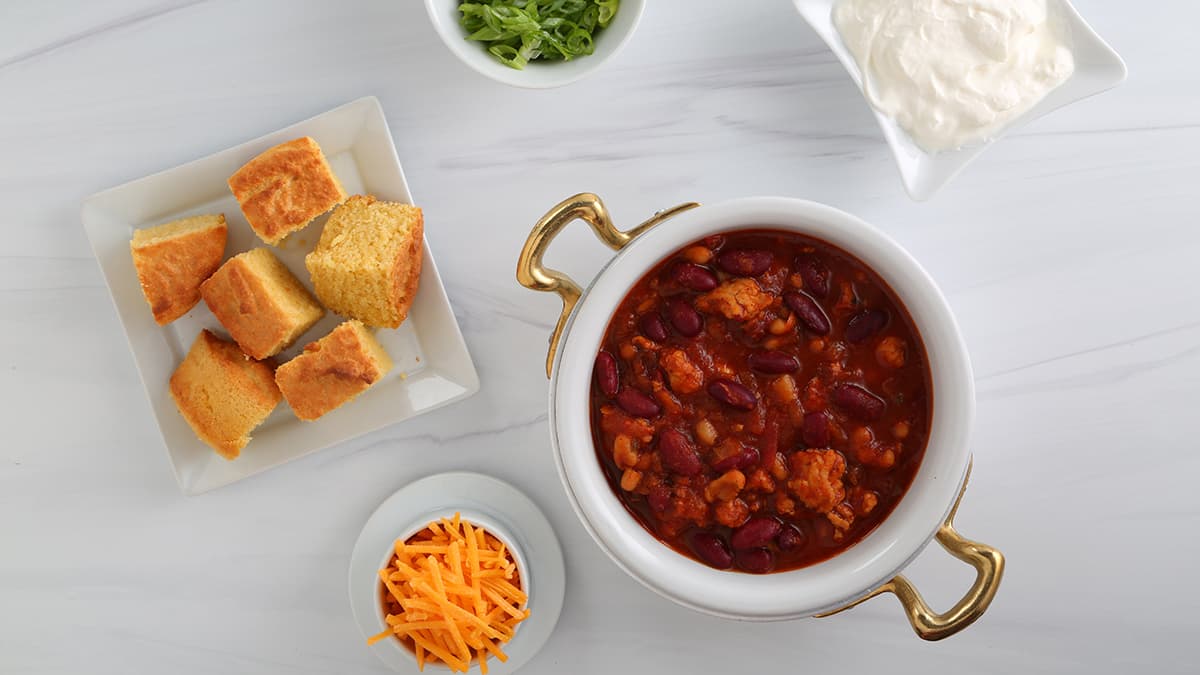 Barilla® Marinara Sauce Turkey Chili Recipe | US_PROD-1o3uO7Vsg2enClBo1u8PV0