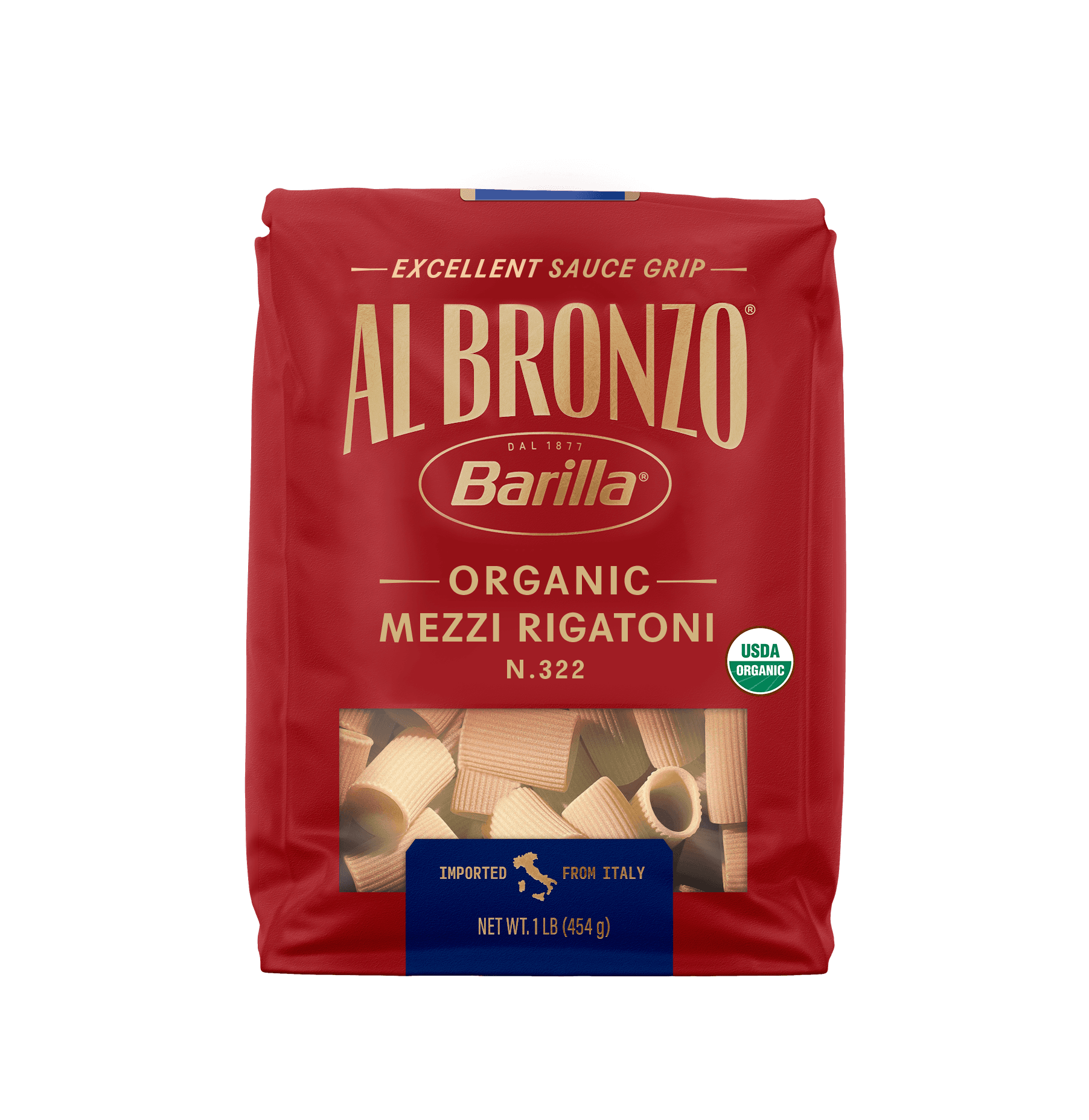 Barilla® Al Bronzo® Organic Mezzi Rigatoni Pasta | US_PROD-6RJKxwXhBJAUvGmp11KmsY