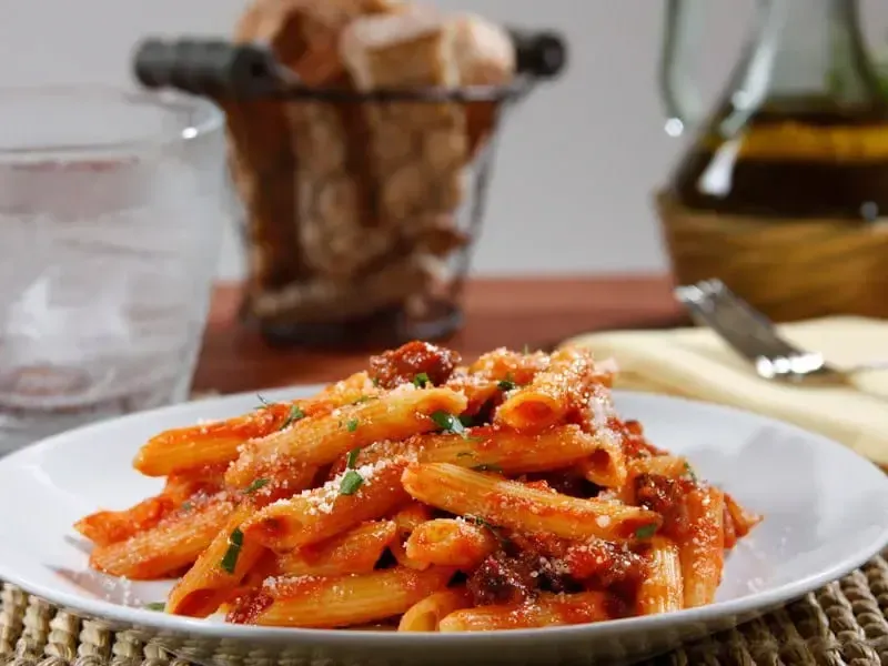Barilla® Savory Italian Sausage and Red Wine Penne Pasta Recipe | US_PROD-9d52bbfc-5d34-47c6-ab20-fae0d53eceee