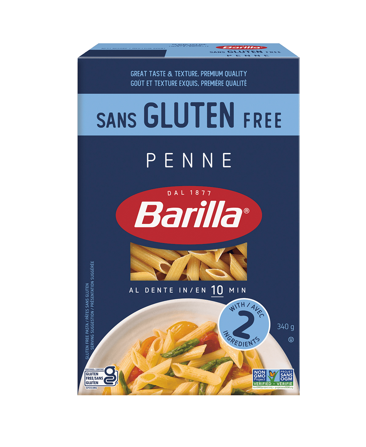 Barilla Gluten Free Penne Pasta - Packshot - fr-ca | US_PROD-3au4IdIlI47WD9v04mOnxL