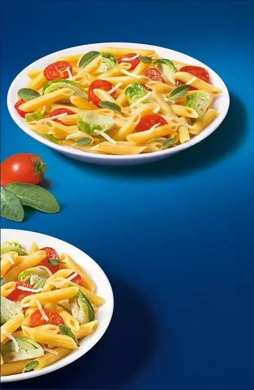 Barilla® Mini Penne Pasta with Brussels Sprouts and Sage Recipe | US_PROD-c37d68a1-fe80-4277-9f96-b3e3604c7a29