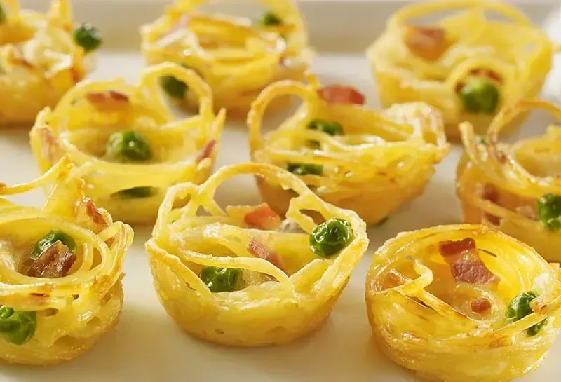 Barilla® Spaghetti Mini Muffin Frittatas with Parmigiano Reggiano Cheese, Eggs and Crumbled Pancetta Recipe | US_PROD-b71f54c2-86a7-4f3c-b027-a5372fc0ce22