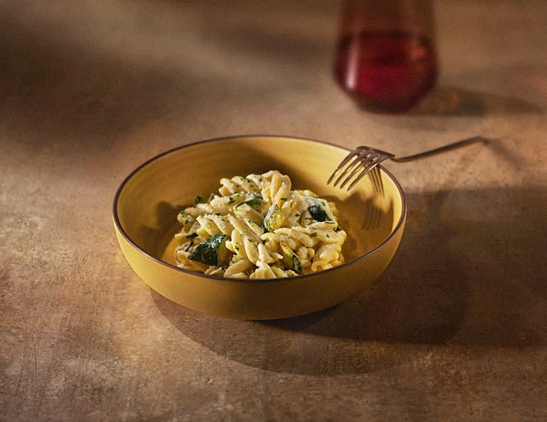 Barilla® Al Bronzo® Fusilloni Pasta with Creamy Zucchini Parmesan Cheese Sauce Recipe | US_PROD-7cS7kPfZIrY24mBxWSmYjb