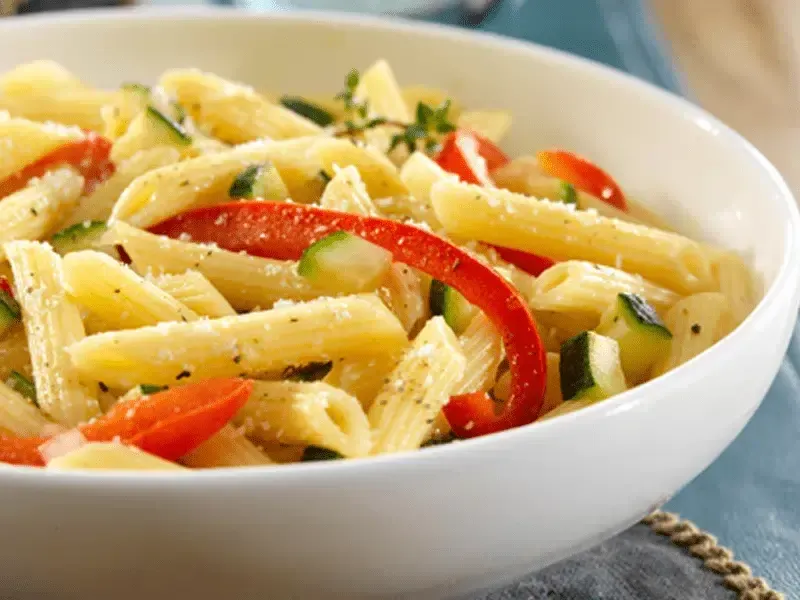 Barilla® Mini Penne Pasta with Bell Peppers and Zucchini Recipe | US_PROD-40dc764a-7667-40cc-9d90-1c29d82e4813