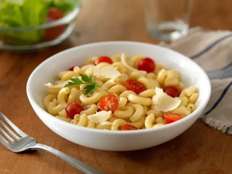 Barilla® Ready Pasta Elbow Macaroni with Cherry Tomatoes and Cheese Recipe | US_PROD-ef6eebb5-00e0-4e58-b219-5f7872185268