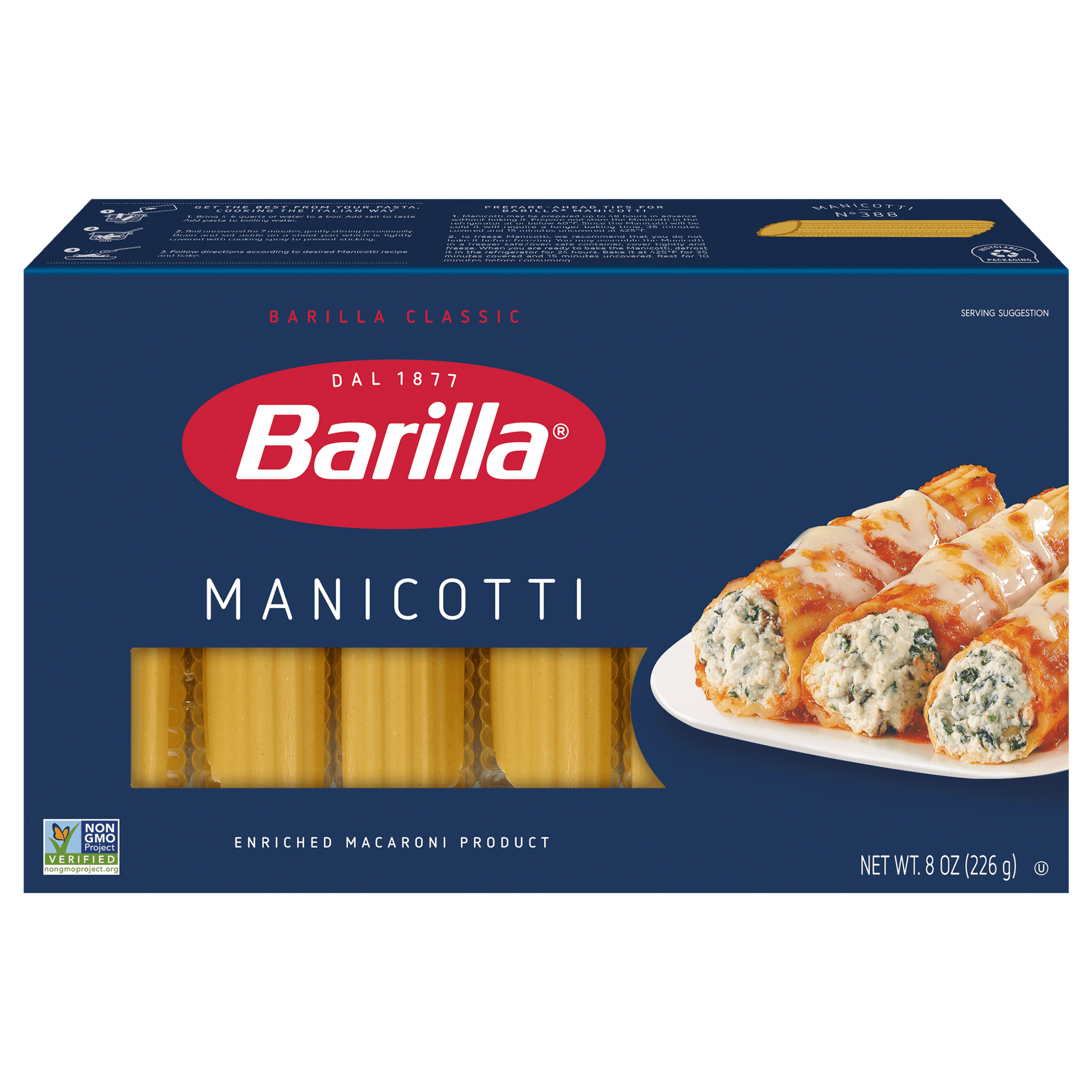 Barilla Manicotti Pasta | US_PROD-3IblTtfj2vaTEMUnqLTwSA