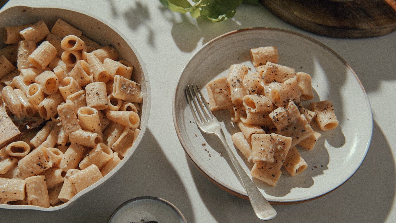 Barilla® Al Bronzo® Mezzi Rigatoni Cacio E Pepe Recipe | US_PROD-6zOt222wPUTe0yHtt3TUl9