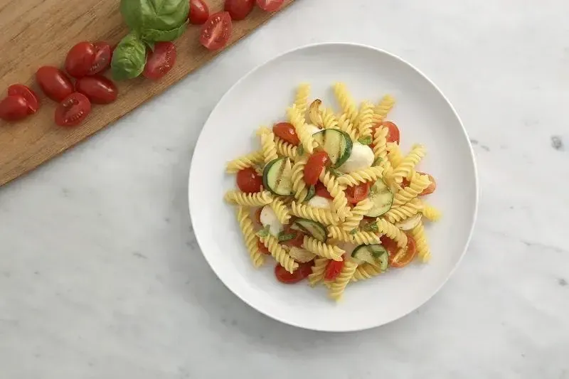 Barilla® Gluten Free Rotini alla Checca and Grilled Zucchini Recipe | US_PROD-2af97a0f-8ce7-45c6-9fb1-38c3eaf5dbfa