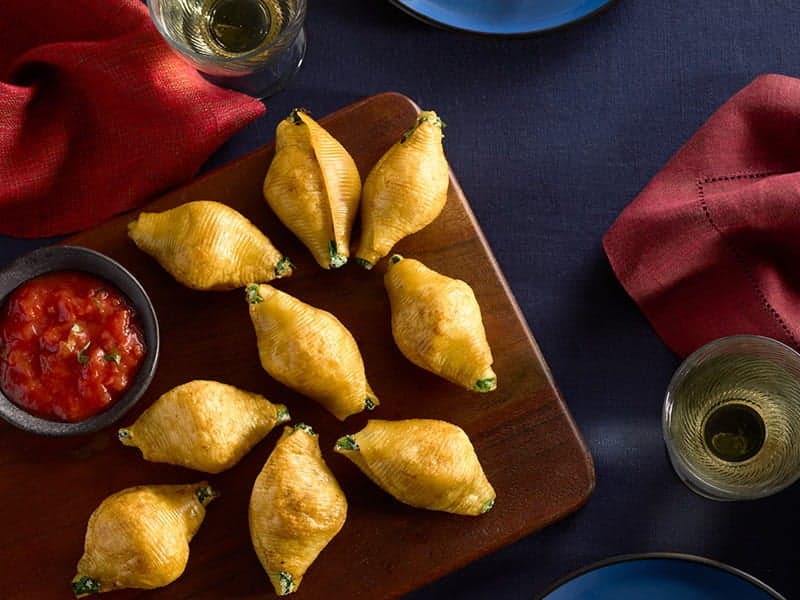 Barilla® Air Fried Stuffed Pasta Shells with Ravioli Filling Recipe | US_PROD-55a589bd-b677-40c7-9118-6b60d7239f80