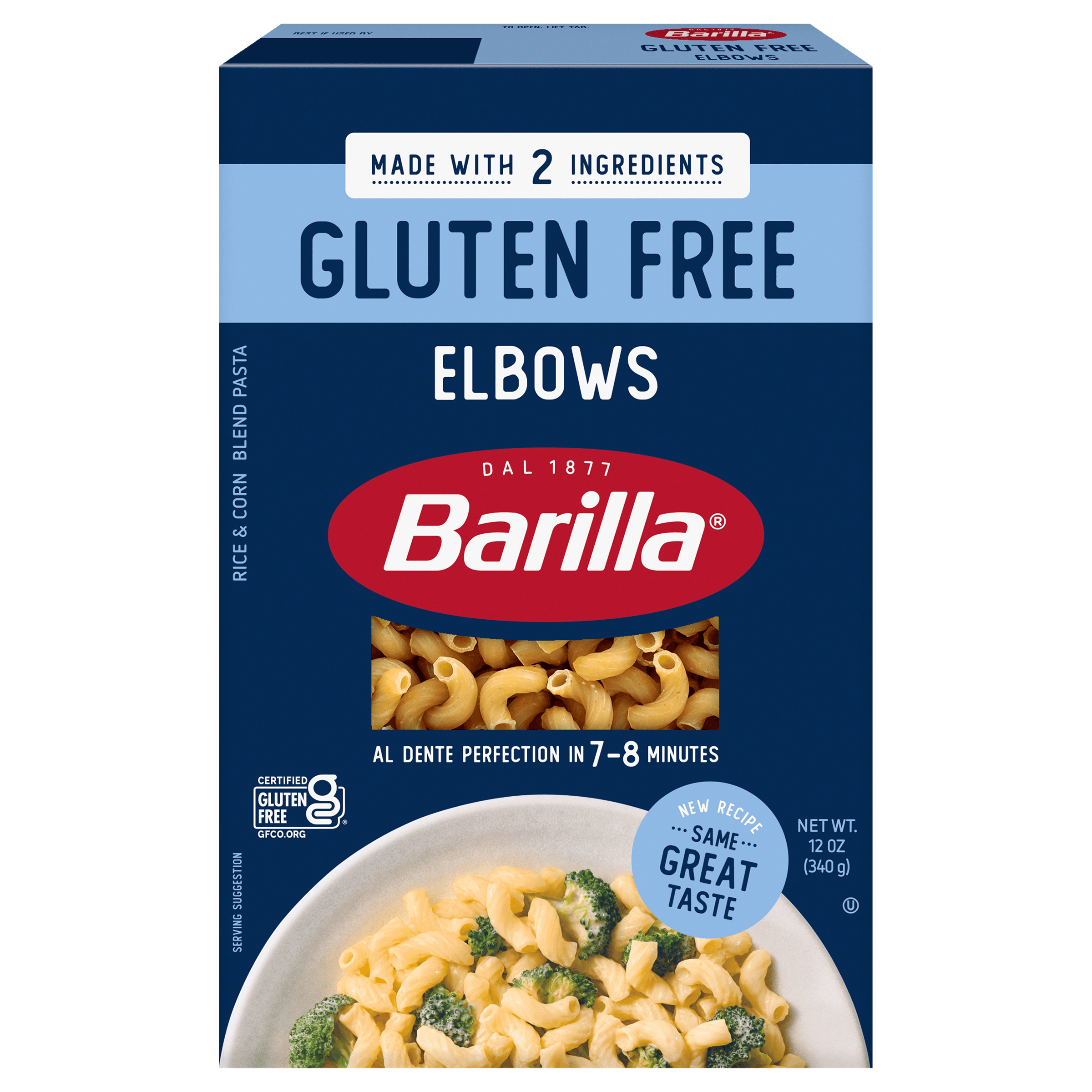 Barilla® Gluten Free Elbows Product Package | US_PROD-1kG3nxqNJQwwCHHr6mG5ii