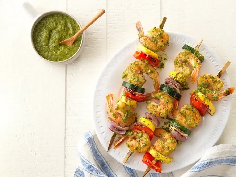Barilla® Pesto Grilled Shrimp Kebabs Recipe | US_PROD-7bdced13-1bb6-4663-98c7-4dbe18be173a