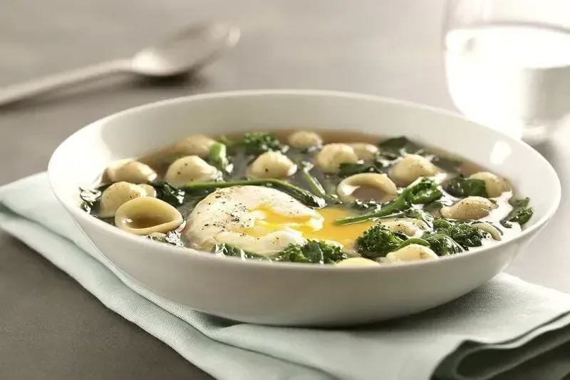 Barilla® Al Bronzo® Orecchiette Pasta with Beef Broth and Greens Recipe | US_PROD-5f6e70ec-bcad-49ba-80e3-dffca3005bc6
