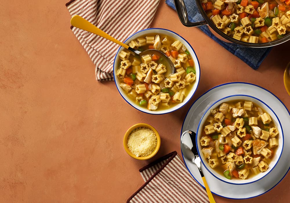 Barilla® Chicken Soup with Protein+® Stars Pasta Recipe | US_PROD-6p0K7kgXgxkGgDZ2amh0Ad